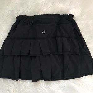 Black Lululemon “PaceSetter” Skirt